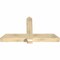 Ekena Millwork Eugene Rough Sawn Timber Gable Bracket, Douglas Fir, 60"W x 32"H x 6"D x 6"F, 13/12 Pitch GBW060X32X0606EUG00RDF - alternate 2